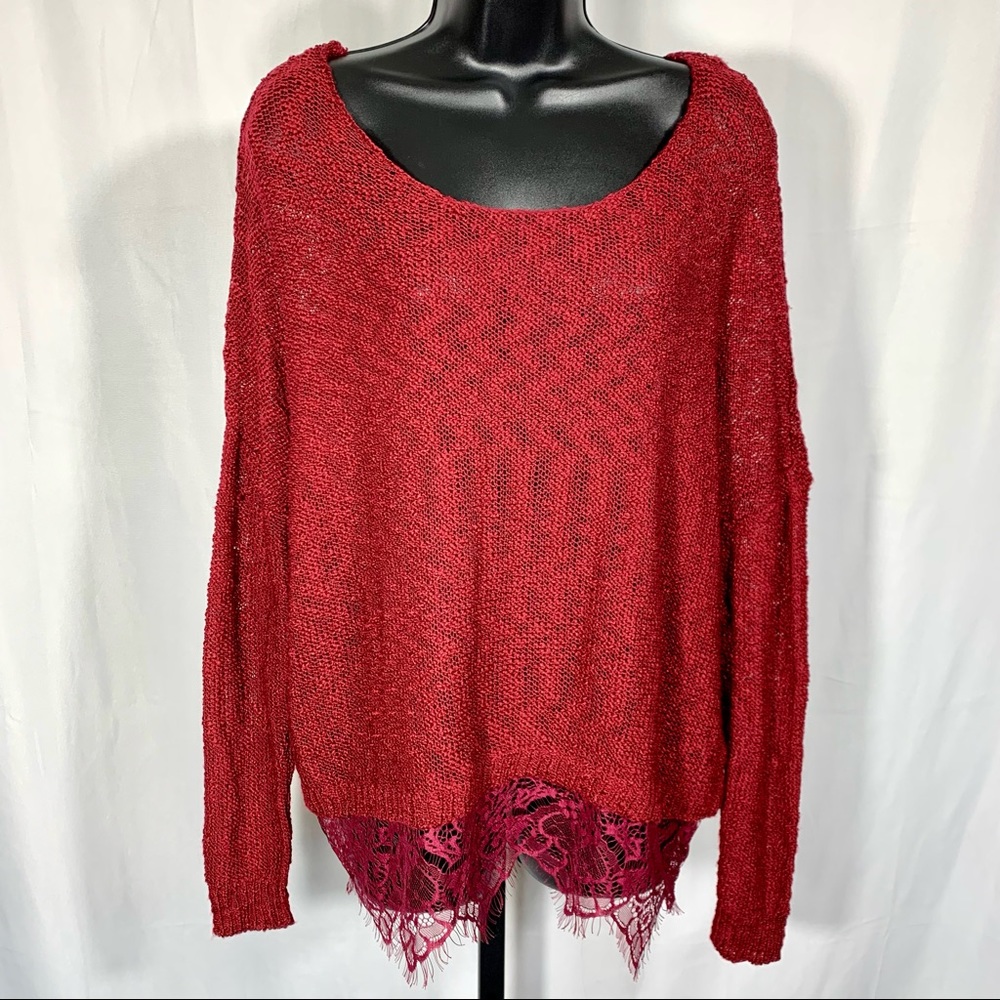 Lightweight Eyelash Lace Sweater